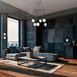 Торшер с 2-мя сферическими стеклянными плафонами Splatter варинант исполнения - 3 | Loft Concept в Брянске