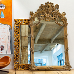 Зеркало настенное в ажурной раме с эффектом старины Classic Ornament Mirror варинант исполнения - 2 | Loft Concept в Брянске