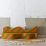 Дизайнерский модульный диван волнистой формы с цветным принтом Poltronova Superonda Sofa варинант исполнения - 29 | Loft Concept в Брянске