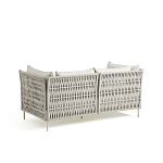 Диван садовый с плетеными ремешками и спинкой  Kleo варинант исполнения - 6 | Loft Concept в Брянске