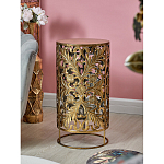 Столик приставной с цветочной резной фактурой Madagascar варинант исполнения - 5 | Loft Concept в Брянске