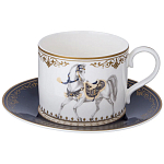 Чайный сервиз из фарфора с изображением лошадей на 6 персон 14 предметов Porcelain Horse Set варинант исполнения - 2 | Loft Concept в Брянске