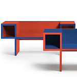 Дизайнерская разноцветная скамья Canton Bench варинант исполнения - 4 | Loft Concept в Брянске