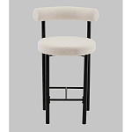 Стул полубарный Floreo букле молочный варинант исполнения - 4 | Loft Concept в Брянске