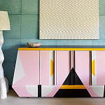 Дизайнерский комод с геометрическим рисунком Arredi варинант исполнения - 3 | Loft Concept в Брянске