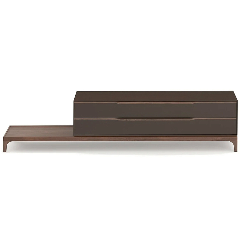 ТВ-тумба  из орехового дерева Marco Wooden TV Stand Коричневый в Брянске | Loft Concept 