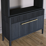 Стеллаж Primo с ящиками Черный дуб  варинант исполнения - 3 | Loft Concept в Брянске