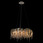 Люстра круглая подвесная с металлическими дугами и длинными цепочками 80 см Atlantis Chain варинант исполнения - 3 | Loft Concept в Брянске