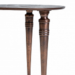 Кофейный столик с рельефной столешницей из металла Aplika Bronze варинант исполнения - 3 | Loft Concept в Брянске