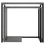 Комплект из 2-х приставных столов серого цвета из дерева ZIGOSH RETRO GREY варинант исполнения - 1 | Loft Concept в Брянске