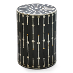 Дизайнерские приставной столик с инкрустацией Mandika Bone Inlay Stool варинант исполнения - 3 | Loft Concept в Брянске