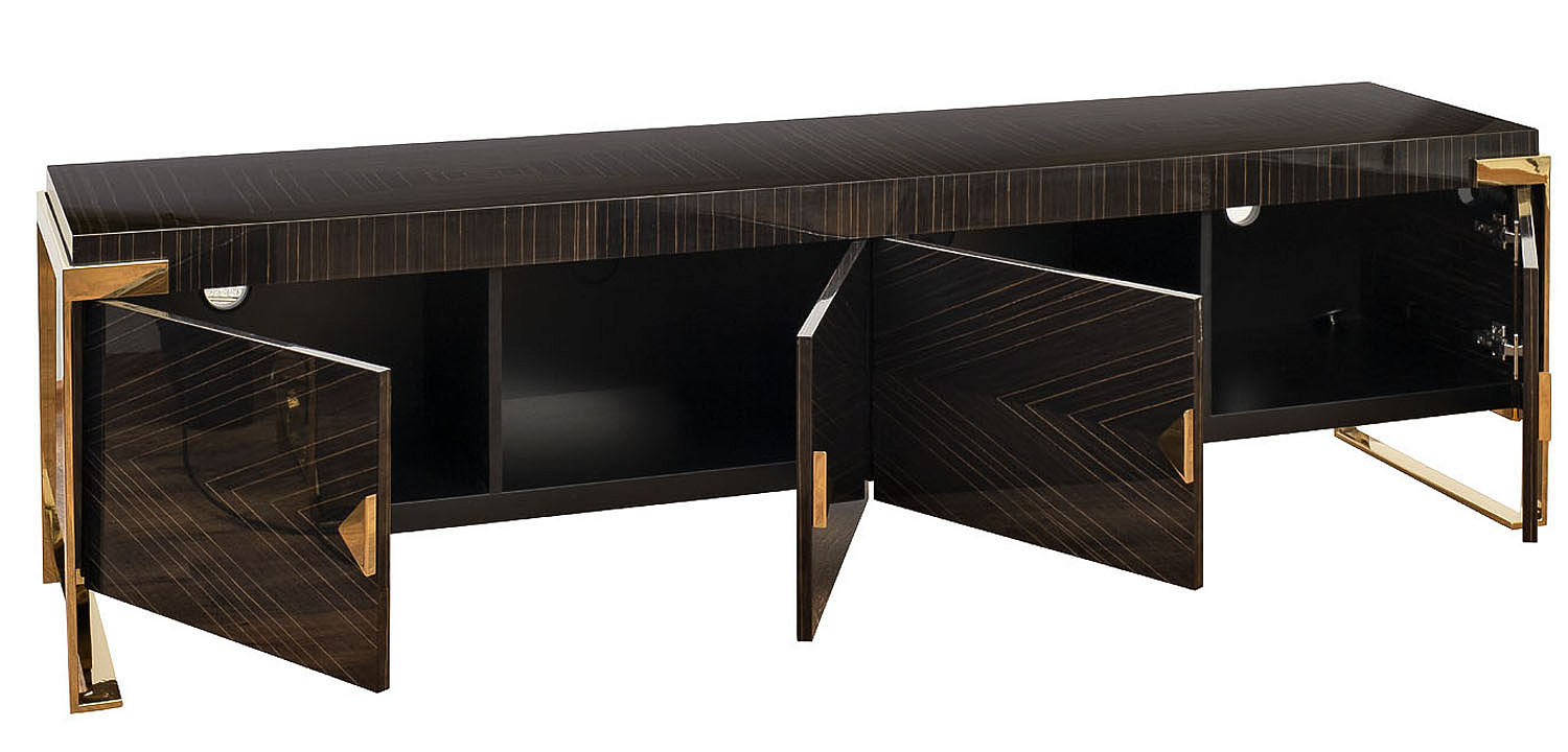 TV-тумба в стиле арт-деко Mercer Golden Geometry - Loft-Concept в Брянске