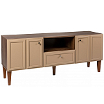 ТВ-тумба бежевая из массива бука с 2-мя дверками и ящиком Wenge Light варинант исполнения - 1 | Loft Concept в Брянске