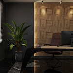 Гипсовая 3D панель с принтографией PM-08 варинант исполнения - 1 | Loft Concept в Брянске