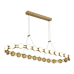 Люстра овальная с круглыми светодиодными источниками света Maxine Light варинант исполнения - 5 | Loft Concept в Брянске