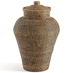 Плетеная корзина из ротанга и бамбука Wicker Vase Basket варинант исполнения - 1 | Loft Concept в Брянске