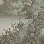 Обои ручная роспись Le Brésil Crystal Grey варинант исполнения - 1 | Loft Concept в Брянске