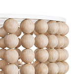 Люстра в форме цилиндра с вставками из деревянных бусин Wooden Beads варинант исполнения - 3 | Loft Concept в Брянске