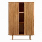 Буфет из ясеневого шпона с открытыми полками и 2-мя раздвижными дверями Toinette варинант исполнения - 2 | Loft Concept в Брянске