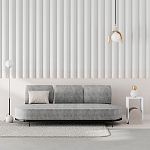 Стол приставной с овальными элементами бело-бежевого цвета NUN SIDE TABLE WHITE LIGHT MOCHA варинант исполнения - 2 | Loft Concept в Брянске