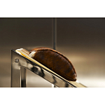 Дизайнерское кресло на металлическом каркасе с подставкой для ног Poltronova Mies Armchair варинант исполнения - 14 | Loft Concept в Брянске