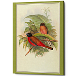 Постер на холсте с изображением птиц Blooming Birds Poster варинант исполнения - 7 | Loft Concept в Брянске