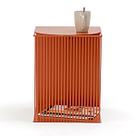 Оранжевый приставной стол из металла Lattice варинант исполнения - 4 | Loft Concept в Брянске