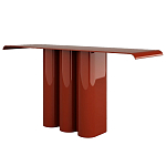 Консоль красная с цилиндрическим основанием Giorgio варинант исполнения - 1 | Loft Concept в Брянске