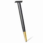 Стол обеденный с коричневой прямоугольной столешницей из керамики на четырех металлических ножках Brown Ceramics варинант исполнения - 3 | Loft Concept в Брянске