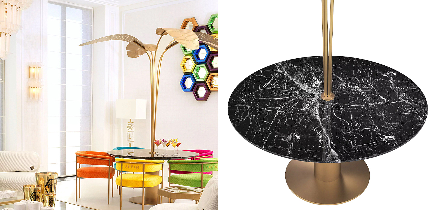 Круглый обеденный стол Philipp Plein Dining Table Palm Springs Круглый обеденный стол Philipp Plein Dining Table Palm Springs - Loft-Concept в Брянске