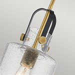 Подвесной светильник с цилиндрическим плафоном из прозрачного стекла с пузырьками Kichler варинант исполнения - 4 | Loft Concept в Брянске