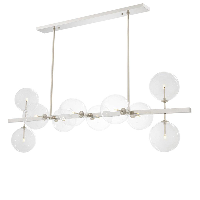 Люстра Chandelier Largo Nickel Никель Прозрачное Стекло Люстра Chandelier Largo Nickel Никель Прозрачное Стекло в Брянске | Loft Concept