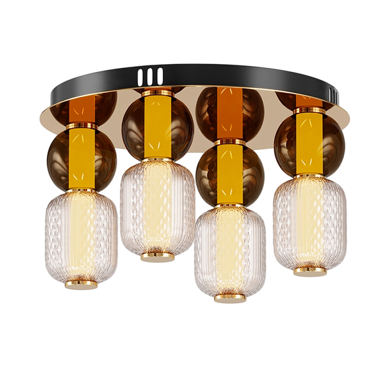 Потолочный светильник Drop 3000К 60Вт Золотой Янтарный в Брянске | Loft Concept 