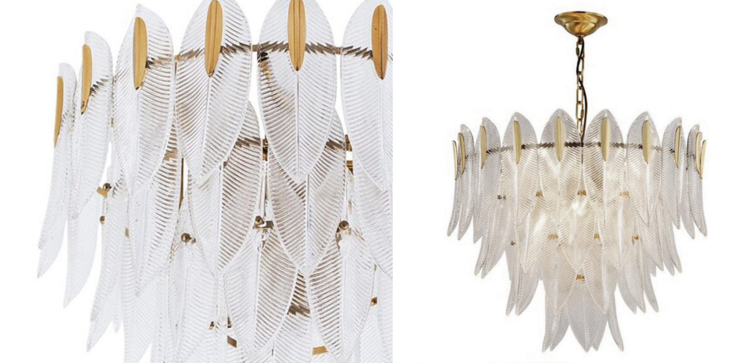 Люстра Textured Glass Petals Chandelier Люстра Textured Glass Petals Chandelier - Loft-Concept в Брянске