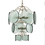 Люстра с каскадом из круглых декоративных элементов Discs of Light варинант исполнения - 2 | Loft Concept в Брянске