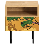 Прикроватная тумба с изображением на ящике Elise Nightstand варинант исполнения - 5 | Loft Concept в Брянске