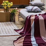 Плед из хлопка с геометрическим рисунком Elan Stripe Addison варинант исполнения - 6 | Loft Concept в Брянске