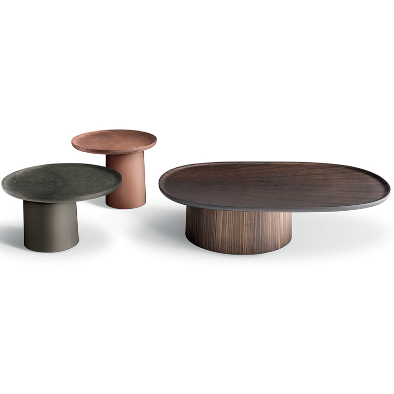 Дизайнерский кофейный стол LOUISA Coffee Table Коричневый Серый Терракотовый Серо-зеленый в Брянске | Loft Concept 