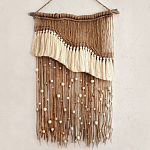 Дизайнерское Панно Дюна Макраме из нитей и бусин Wall Panel Dune варинант исполнения - 2 | Loft Concept в Брянске