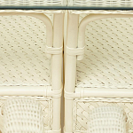 Комплект обеденный из ротанга Eloise grand white варинант исполнения - 14 | Loft Concept в Брянске