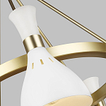 Люстра с 5-ю плафонами в форме песочных часов с узкими перфорированными отверстиями Feiss варинант исполнения - 9 | Loft Concept в Брянске