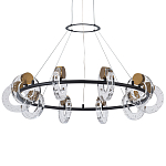 Кольцевая люстра с круглыми стеклянными плафонами в виде колец Olympe Glass Chandelier варинант исполнения - 1 | Loft Concept в Брянске