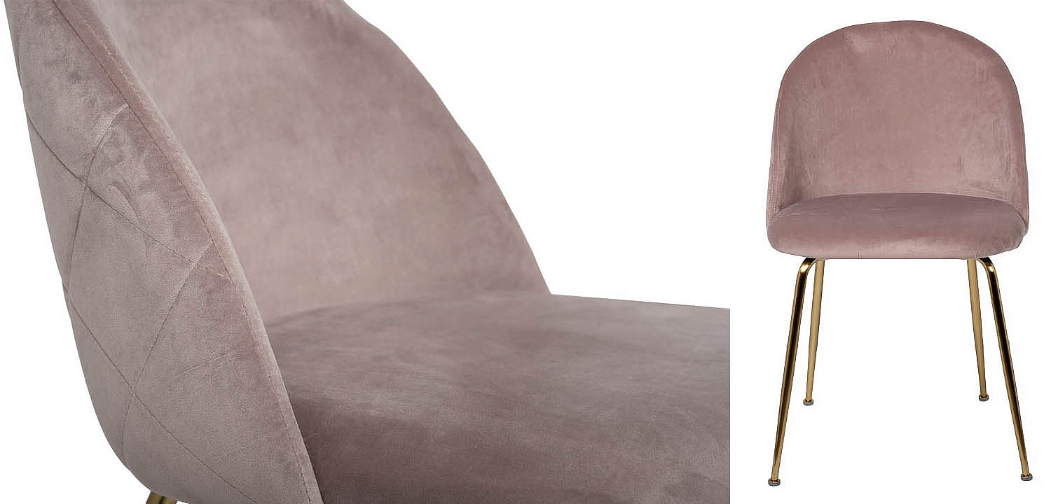 Стул Sadler Chair pink velor Стул Sadler Chair pink velor - Loft-Concept в Брянске