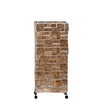 Торшер из перламутра на металлическом каркасе Indonesian Tower 2 варинант исполнения - 2 | Loft Concept в Брянске