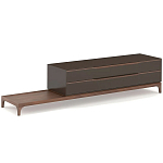 ТВ-тумба  из орехового дерева Marco Wooden TV Stand варинант исполнения - 4 | Loft Concept в Брянске