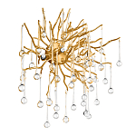 Бра с лучеобразным основанием и подвесками из прозрачного стекла в виде длинных капель Droplet Chandelier варинант исполнения - 3 | Loft Concept в Брянске