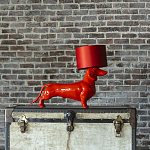 Настольная лампа COLLECTION OF DOGS с абажуром Такса варинант исполнения - 2 | Loft Concept в Брянске