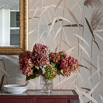 Обои ручная роспись Wild Grasses Special Colourway on Pale Grey dyed silk варинант исполнения - 2 | Loft Concept в Брянске