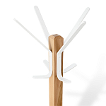 Вешалка с квадратным основанием и 4-мя белыми металлическими крючками Industrial Metal Rust варинант исполнения - 2 | Loft Concept в Брянске