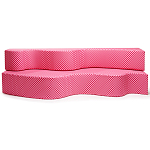 Дизайнерский модульный диван волнистой формы с цветным принтом Poltronova Superonda Sofa варинант исполнения - 1 | Loft Concept в Брянске